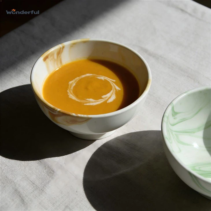 Dual-Tone Marble Ceramic Bowl factory