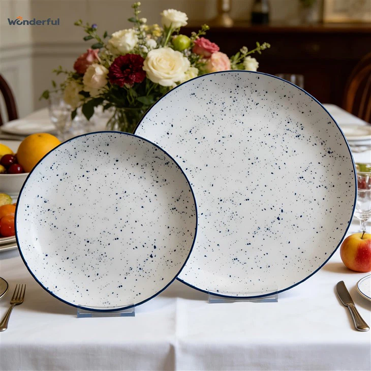 Wonderful Blue Speckled Ceramic Dinnerware Set best