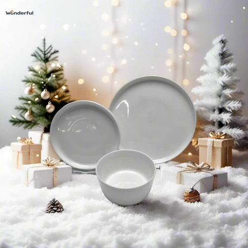 12pcs White Porcelain Dinnerware Set 12pcs White Porcelain Dinnerware Set