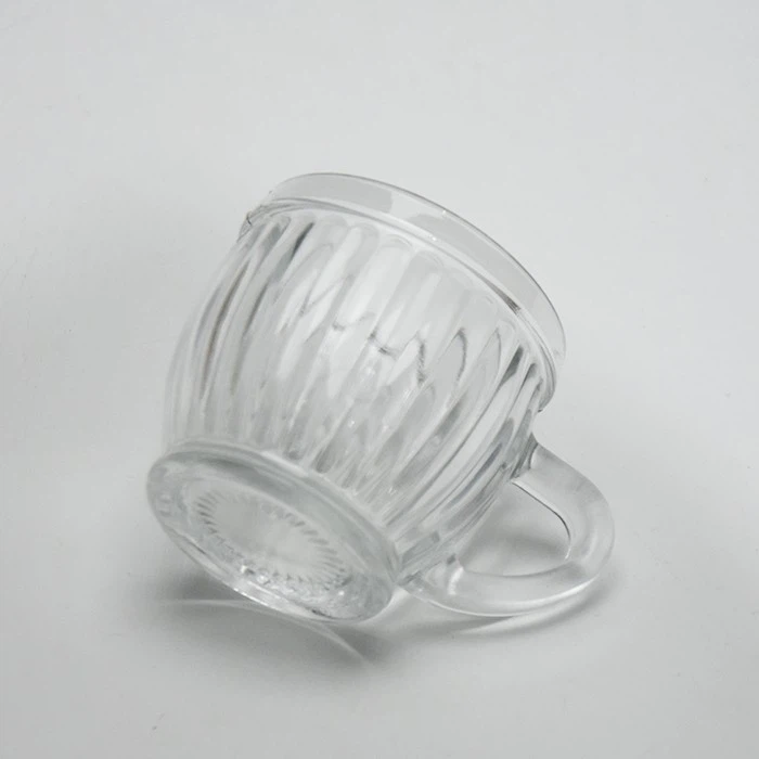 Ribbed Glassware With Handle Design