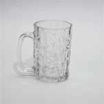 14oz ونٹیج ایموبسڈ گلاس کپ