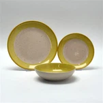 16 پی سی ایس منفرد ڈنر پلیٹیں ہینڈ پینٹڈ سیرامک ڈنر ویئر