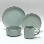 16pcs گول گلیزڈ اسٹون ویئر ڈنر ویئر