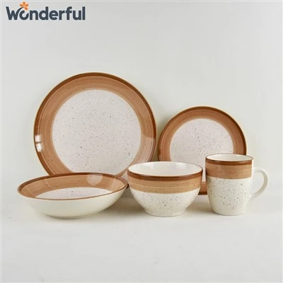 Handpainted Minimalist Dinnerware Set Handpainted Minimalist Dinnerware Set