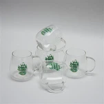 پرنٹ شدہ پیٹرن پینے کا گلاس