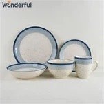 سپیکلڈ اسٹون ویئر ڈنر ویئر