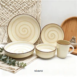 Spiral Ceramic Dinnerware Set Spiral Ceramic Dinnerware Set