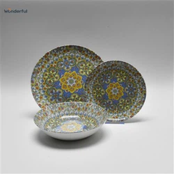 Vibrant Floral Ceramic Dinnerware Set Vibrant Floral Ceramic Dinnerware Set